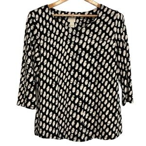 Chico's Black and White Women's Top size‎ 8